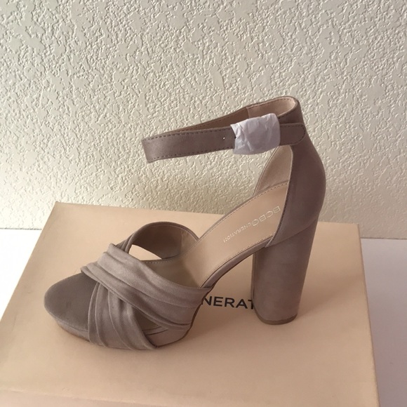 BCBGeneration Womens Flora Dream Fabric Open Toe Casual Ankle, Taupe, Size 10M - Picture 8 of 9